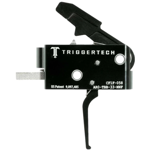 TRIGGERTECH AR-15 TWO STAGE - BLACK COMPETITIVE FLAT