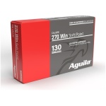 Aguila Rifle Ammunition 270 Win 130gr SP 3050 fps 20/ct