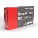 Aguila Rifle Ammunition 300 Win Mag 180gr SP 2950 fps 20/ct