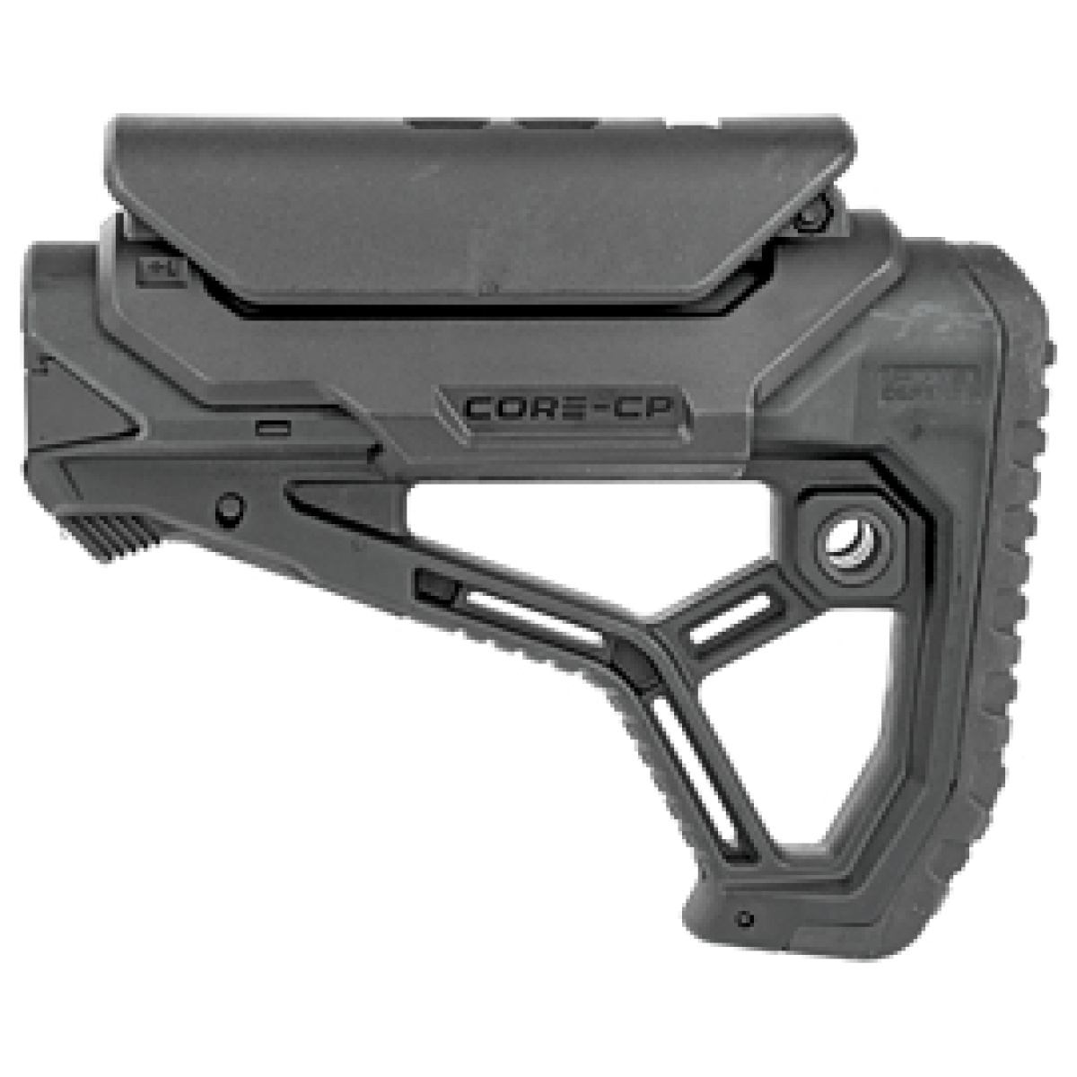 Fabfx-glcorecpb_1. Jpg - fab def ar15 stock w/cheek rest blk - fabfx glcorecpb 1