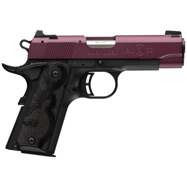 BROWNING 1911-22 BLACK LABEL - 22LR 3.58" COMP BLACK CHERRY