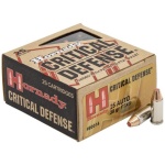 Hornady Critical Handgun Ammunition .25 Auto 35 gr FTX 900 fps 25/ct