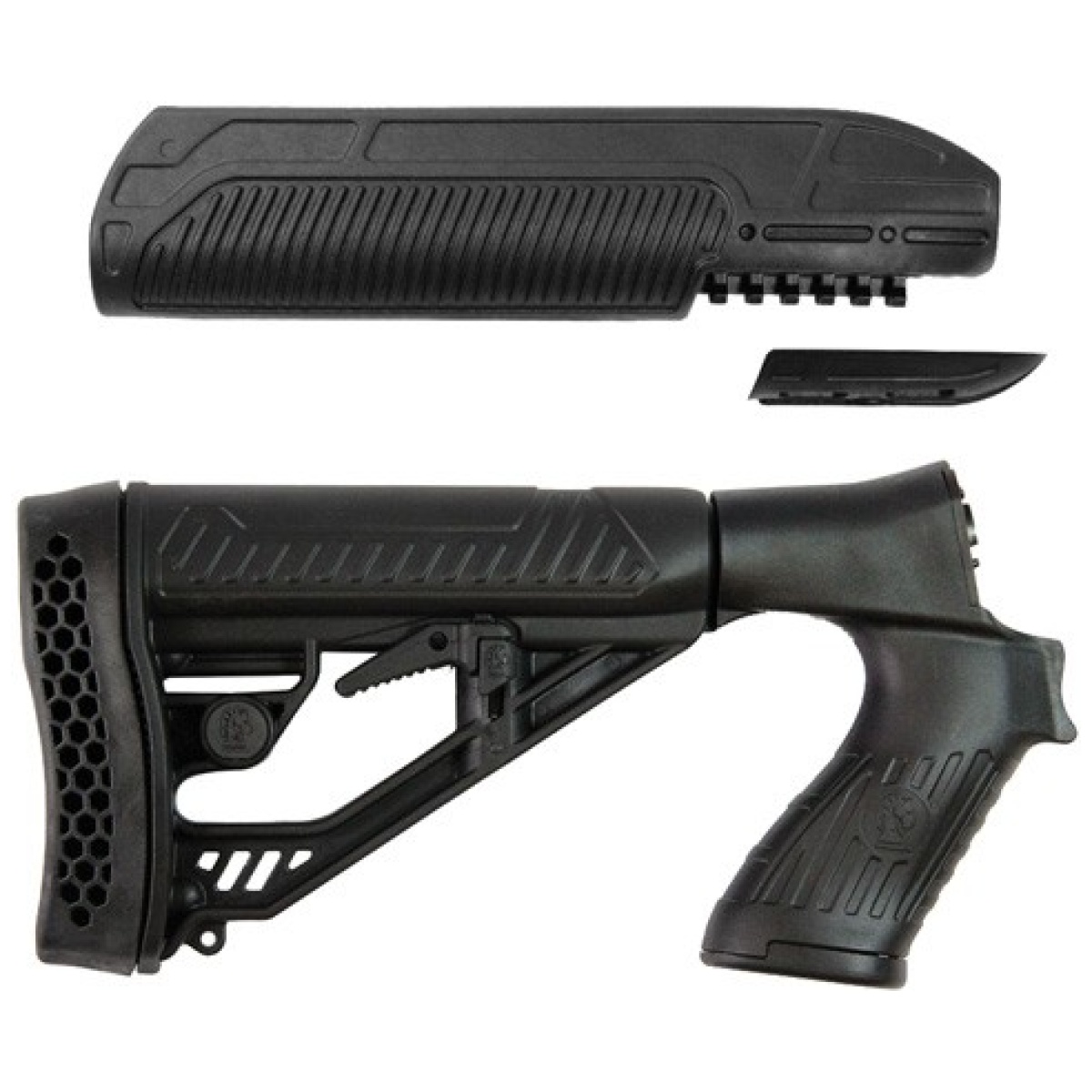 Adaptive tactical forearm/stk - mberg 500/590/88 12ga black - image 1