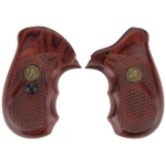 PACHMAYR LAMINATED WOOD GRIPS - S&W J-FRAME ROSEWOOD CHECKERED