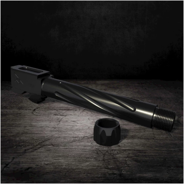 Rival Arms Barrel for Glock Model 17 GEN3/4 Twist Threaded Black