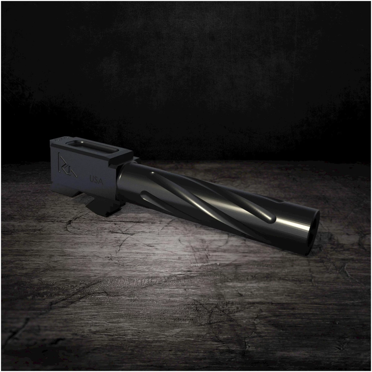 Qlra20g201a. Jpg - rival arms barrel for glock model 19 gen3/4 twist black - qlra20g201a