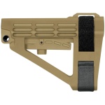 SB Tactical SBA4 5-Postion Adjustable Brace for AR-15 - FDE