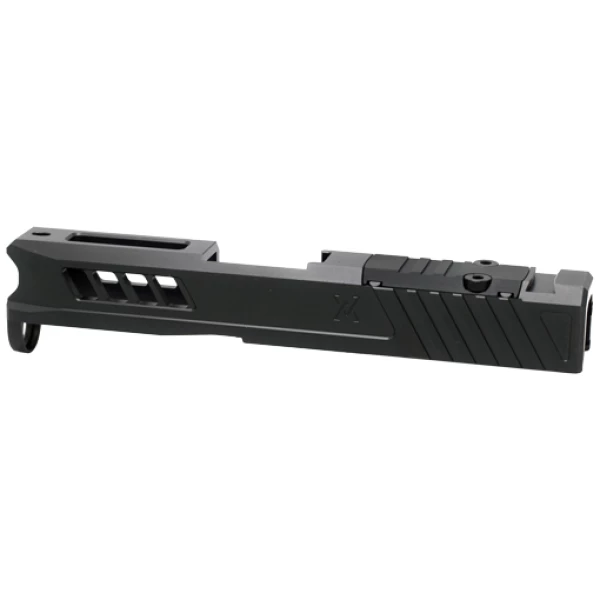 TRUE PRECISION SLIDE W/RMS CUT - & PLATE BLK DLC FOR GLOCK 43