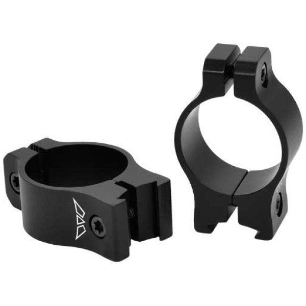 WARNE VAPOR 1" LOW MATTE RINGS - ALUMINUM FITS 3/8-11MM DVETAIL