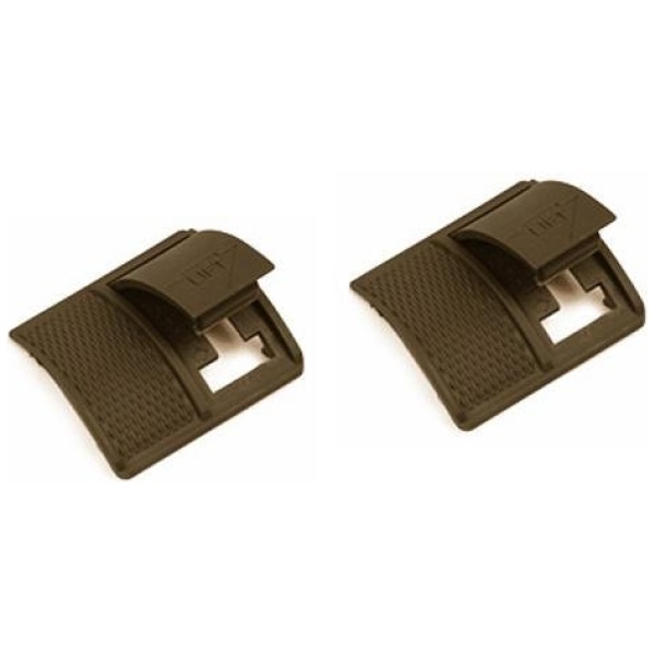 Weaver Short Locking Rail Panel Short - 1.6" Short 2 pk - Dark Earth