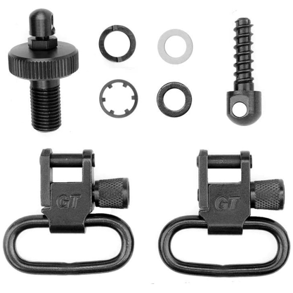 Grovtec Shotgun Locking Swivel Set for Mossberg 500 12 ga Black