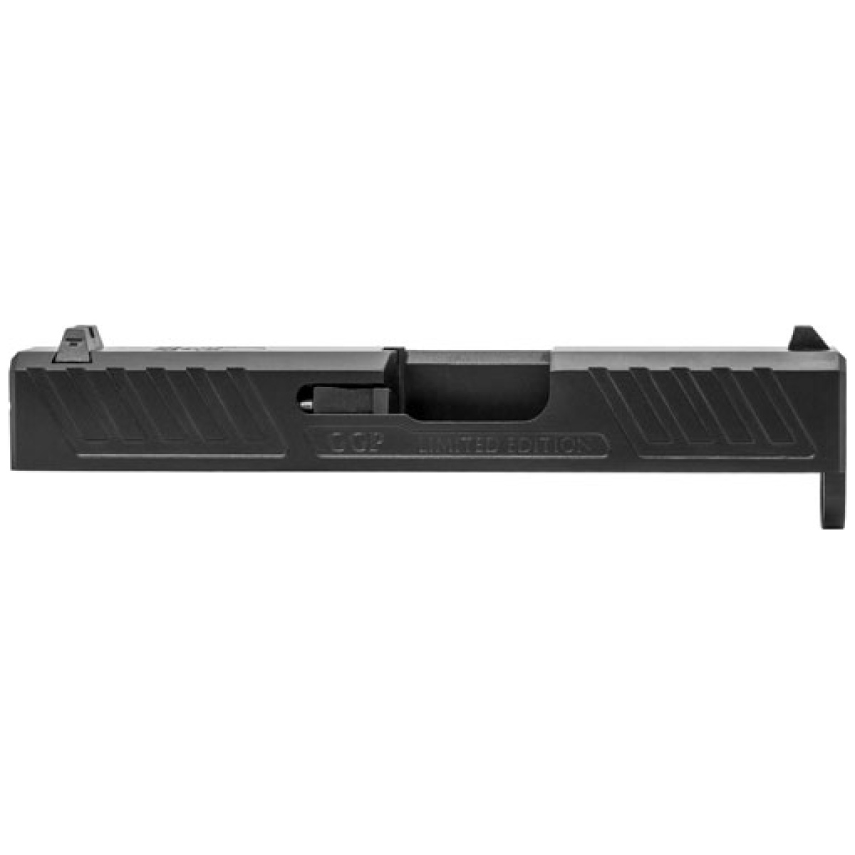 Zggpspg43v1blk. Jpg - grey ghost prec for glock 43 - slide v1 black - zggpspg43v1blk
