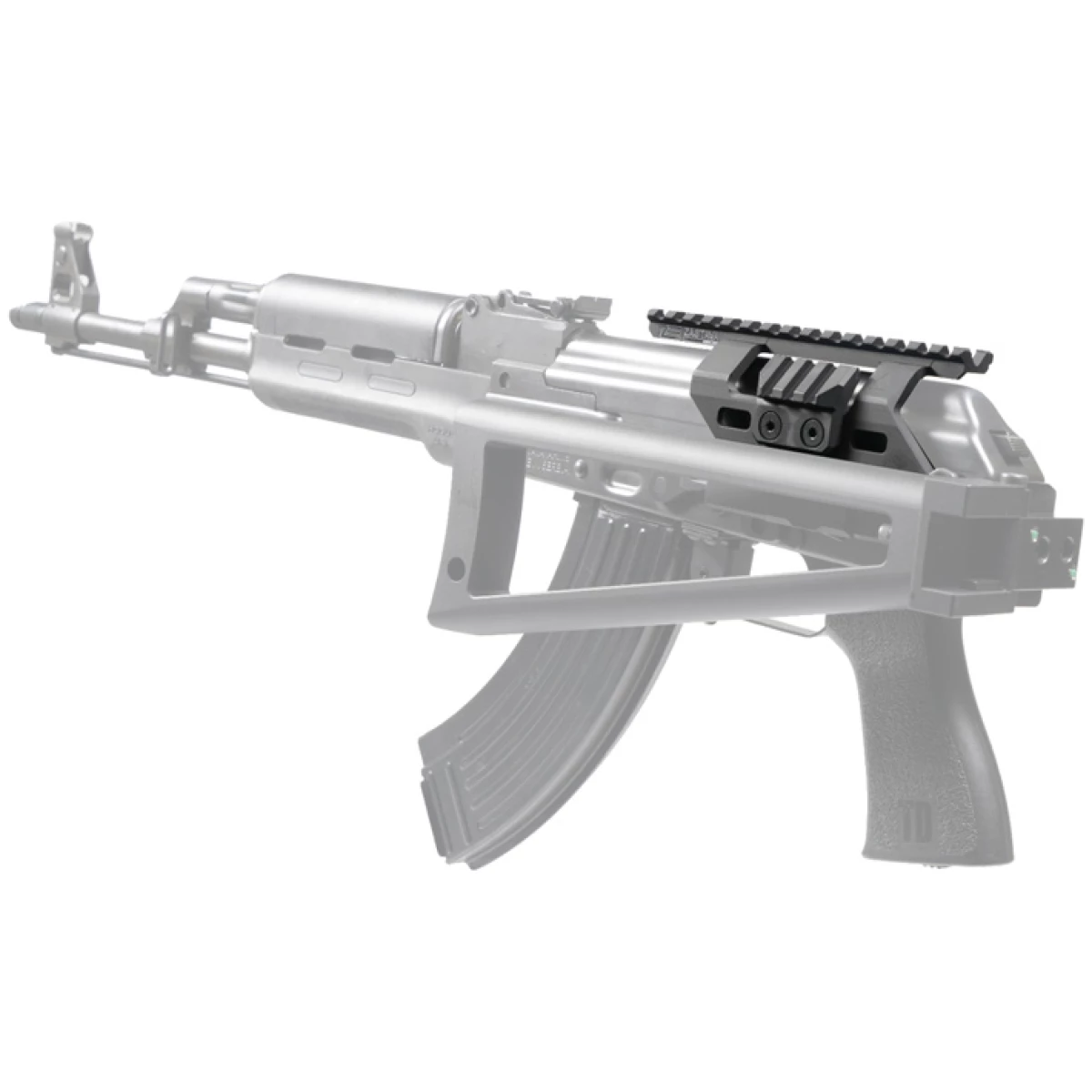 Zsrm70_on-ghosted-gun. Jpg - zastava m70 scope mount - picatinny top yugo/serbian ak - zsrm70 on ghosted gun