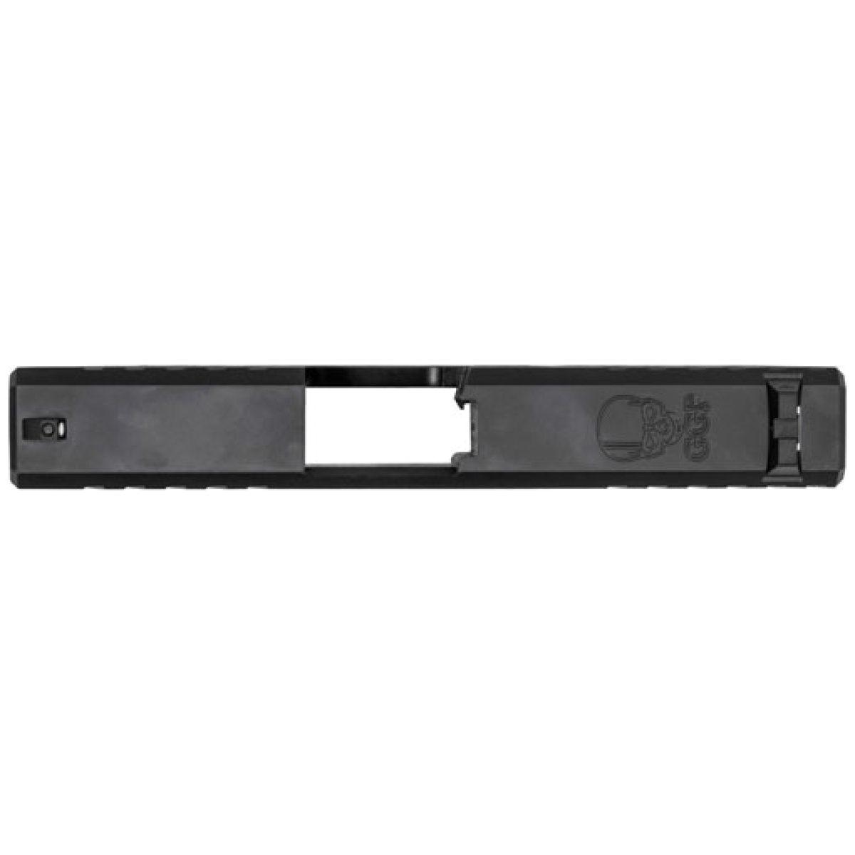 Zggpspg43v1blk_top. Jpg - grey ghost prec for glock 43 - slide v1 black - zggpspg43v1blk top
