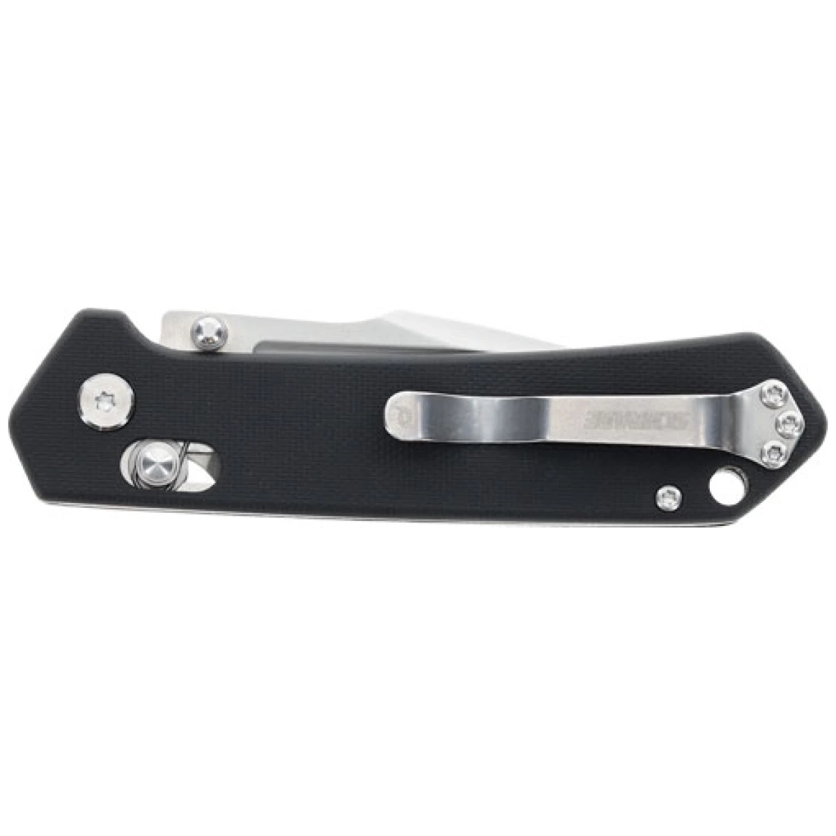 1182620_closed. Jpg - schrade knife divergent 3" - pivot lock folder aus-8 ss/blk - 1182620 closed