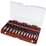 TIPTON 13-PIECE NYLON RIFLE - BORE BRUSH SET W/STORAGE CASE
