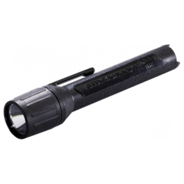 STREAMLIGHT PRO-POLYMER 2AA - WHITE LED W/BATTERIES BLACK