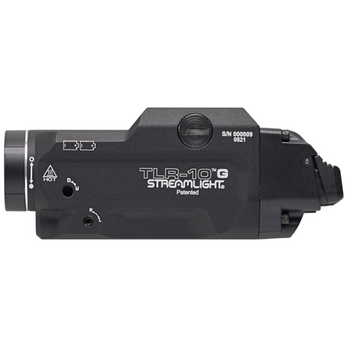 69473_profile. Jpg - streamlight tlr-10 g flex with - rail mount c4 led w/grn/laser - 69473 profile