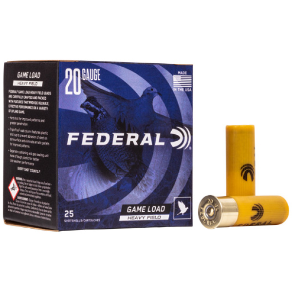 FEDERAL GAME LOAD 20GA 2.75" - 1OZ #7.5 250RD CASE LOT