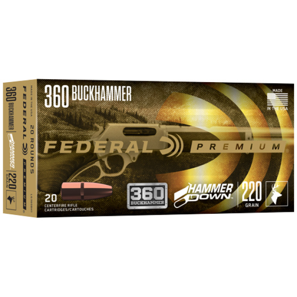 FEDERAL HAMMER DOWN 360 - BUCKHAMMER 220G JSP 20RD 10B/C