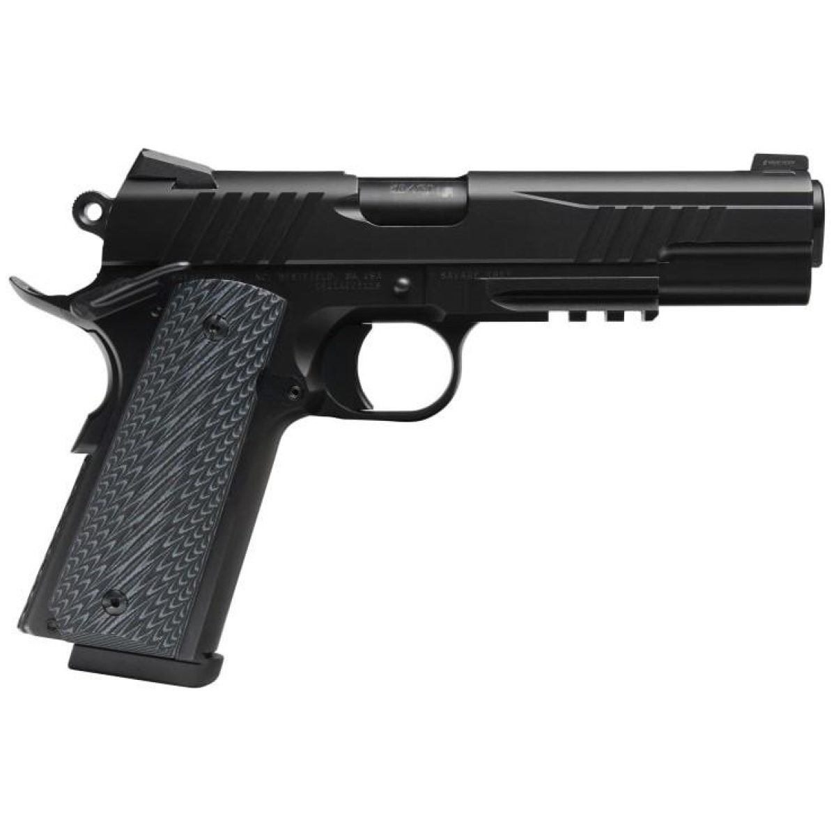 Bv67211-1. Jpg - savage 1911 gov't style handgun 9mm luger 10rd magazine 5" barrel black with rail - bv67211 1