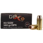 COR-BON Handgun Ammunition .40 S&W 140 gr DPX 1200 fps 20/box