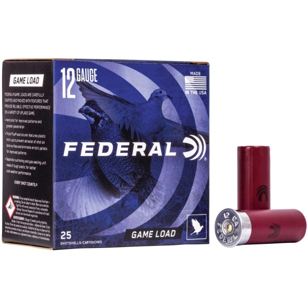 Federal Game-Shok Upland Game - Game Load - 12ga 2-3/4" 1oz. #8-Shot 25/Box