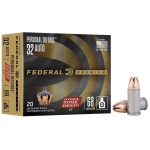 Federal Personal Defense Hydra-Shok Deep Ammunition .32 Auto 68gr JHP 1000 fps 20/ct