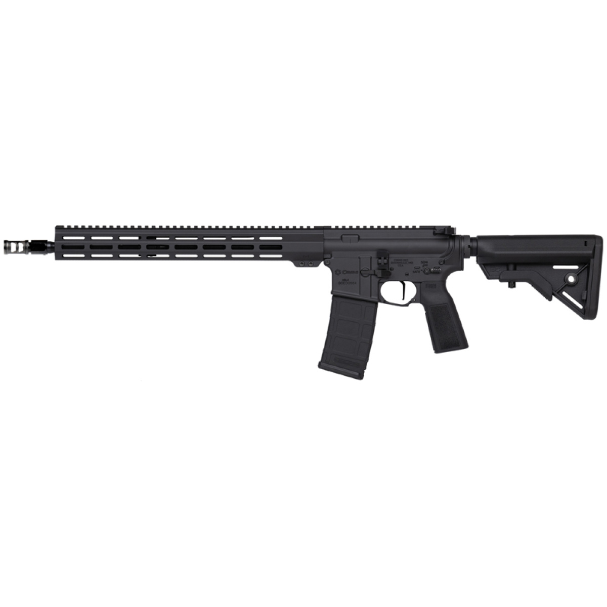 G55a1f0babcm_left. Jpg - cmmg rifle ar15 fob 5. 56mm - 16" 30rd b5 black stock - g55a1f0babcm left