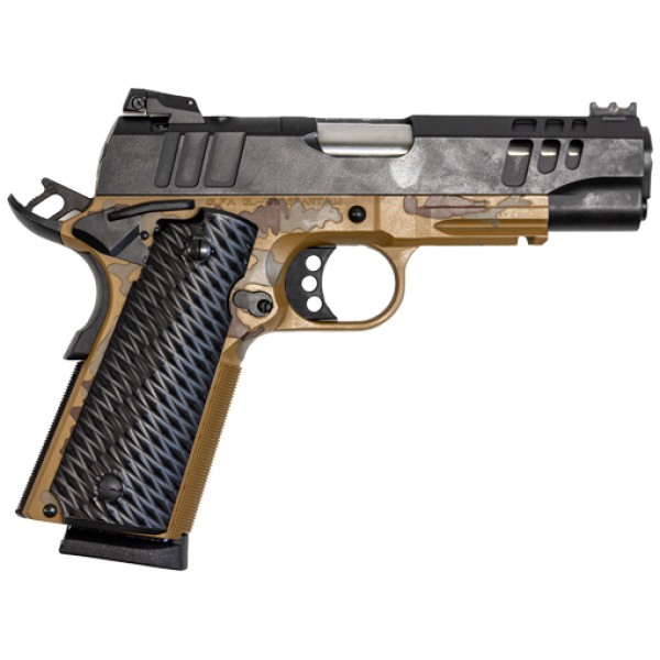 GLFA 1911 PISTOL 9MM 4.25" FS - BLACK SLIDE SAHARA FRAME
