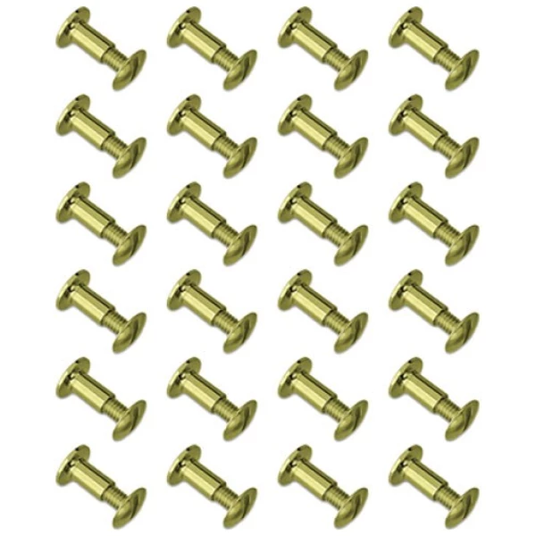 GROVTEC BRASS CHICAGO SCREWS - 24-PACK