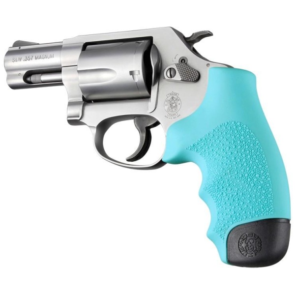 Hogue Rubber Monogrip for S&W J Frame - Aqua