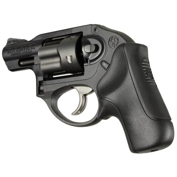 Ruger LCR: Black Rubber Bantam Boot Tamer Cushion Grip without Finger Grooves