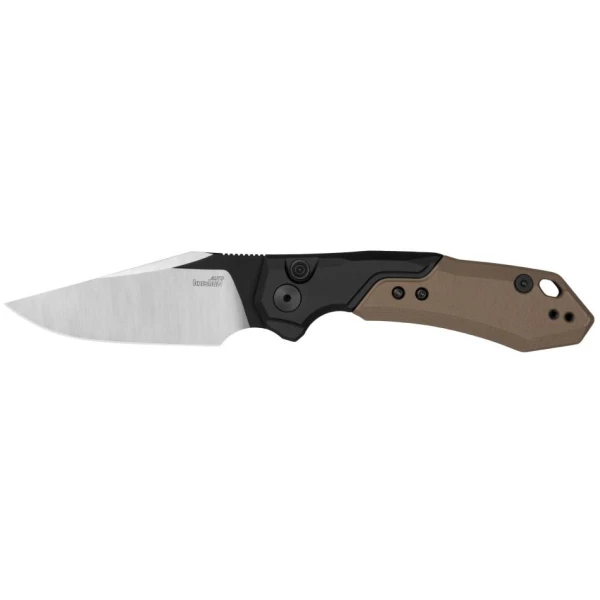 Kershaw Launch 19 Automatic Knife 3-3/10" Clip Point Blade Black Tan