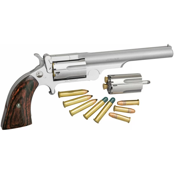 North American Arms Ranger II Handgun .22 WMR/.22 LR 5rd Capacity 4" Barrel Rosewood Grips