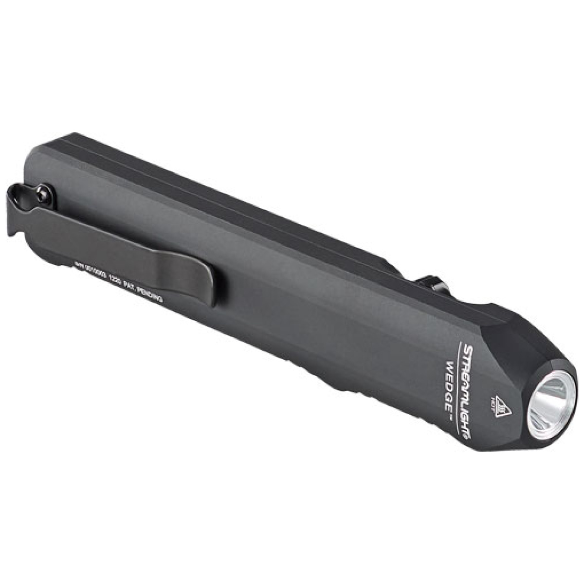 S88810. Jpg - streamlight wedge carry light - white edc black w/pocket clip - s88810