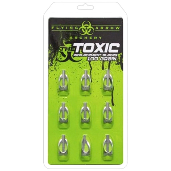 FLYING ARROW REPLACEMENT - BLADE TOXIC 100GR 9/PK