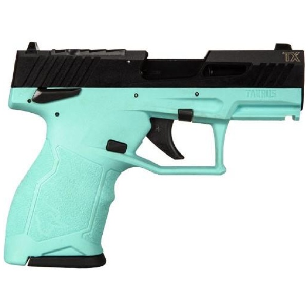 Taurus TX22 Compact Handgun .22 LR 13rd Magazines (2) 3.6" Barrel Cyan and Black
