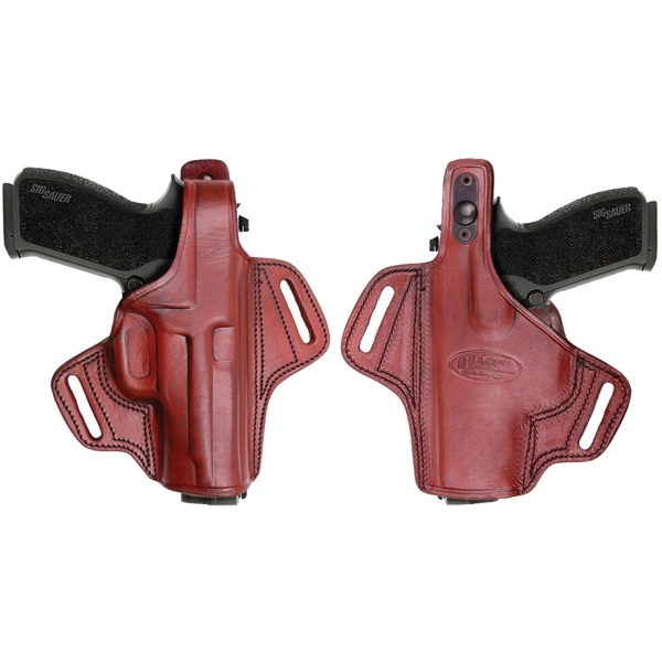Tagua Gunleather Thumb Break Belt Holster for Glock 19/23/32/38  Brown Right Hand