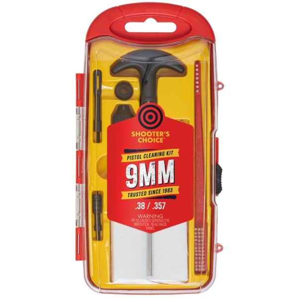 Shooters Choice 9mm Handgun Cleaning Kit with Aluminum Rod
