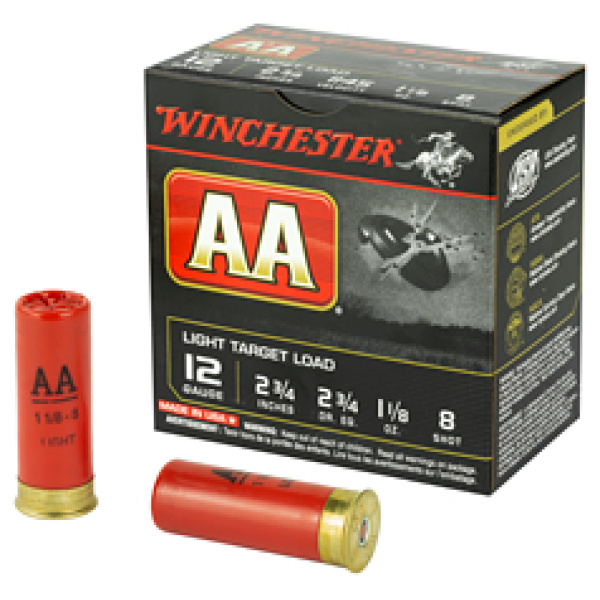 WIN AA TRGT 12GA 2.75" #8 25/250