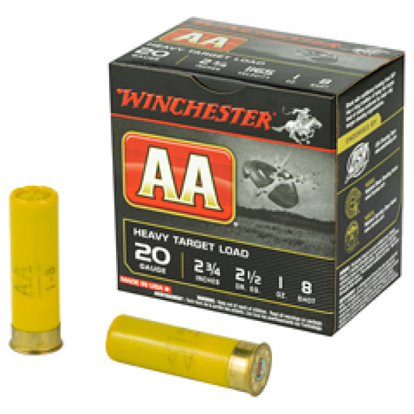 WIN AA HVY TRGT 20GA 2.75" #8 25/250