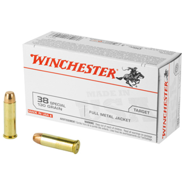 WIN USA 38SPL 130GR FMJ 50/500
