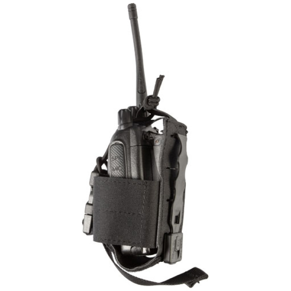 GREY GHOST GEAR RADIO POUCH - SMALL LAMINATE BLACK