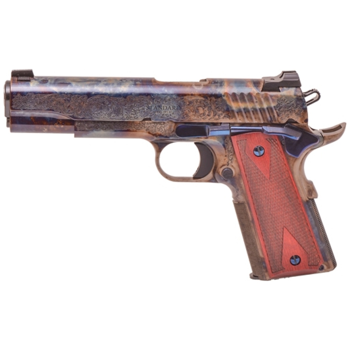 G1911cc1_left. Jpg - stand manu 1911 45 acp case - colored #1 engraving - g1911cc1 left
