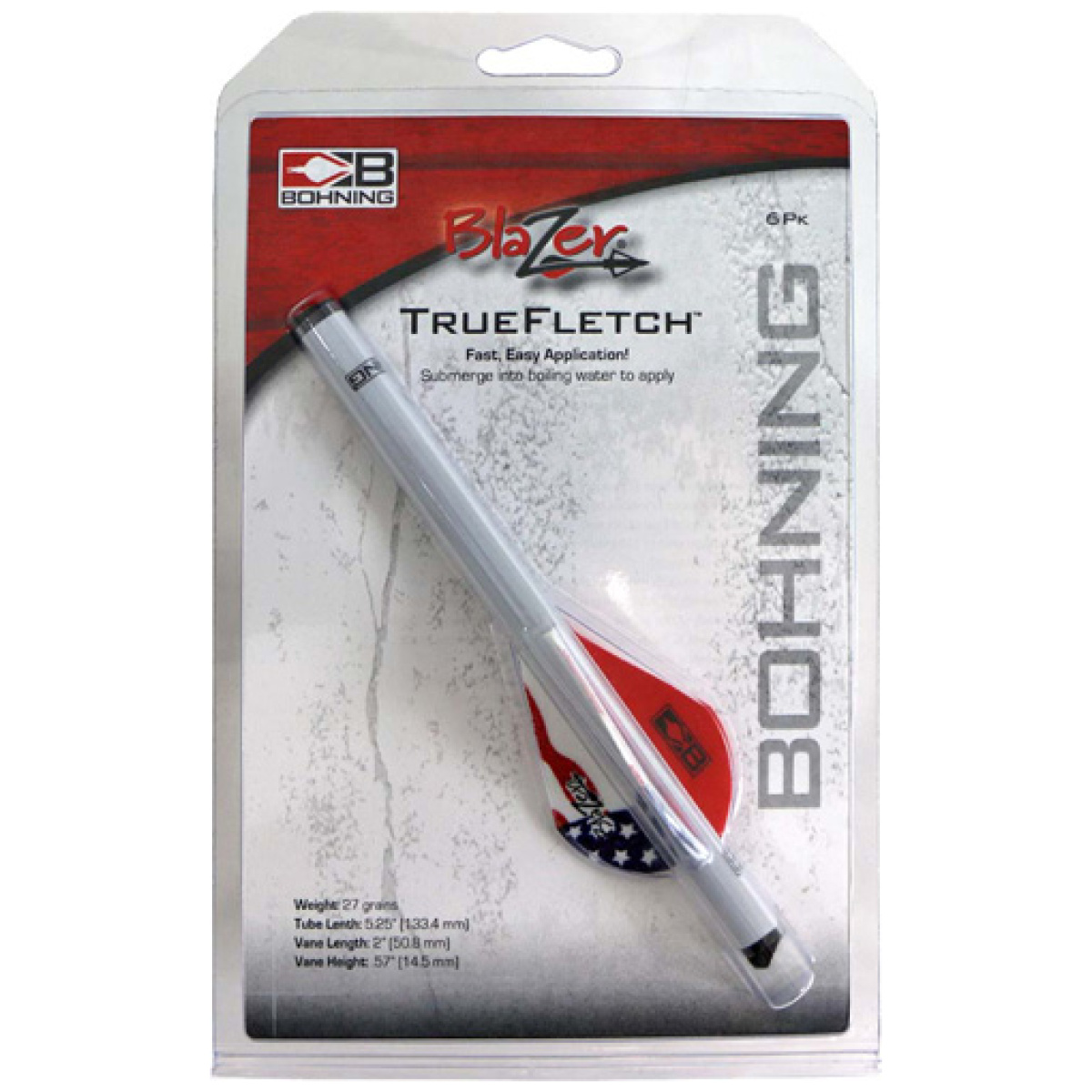101001af_pkg-1. Jpg - bohning blazer true fletch - wrap american flag 6pk - 101001af pkg 1