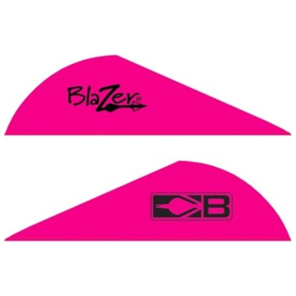 BOHNING BLAZER VANES - 2" SOLID HOT PINK 100PK