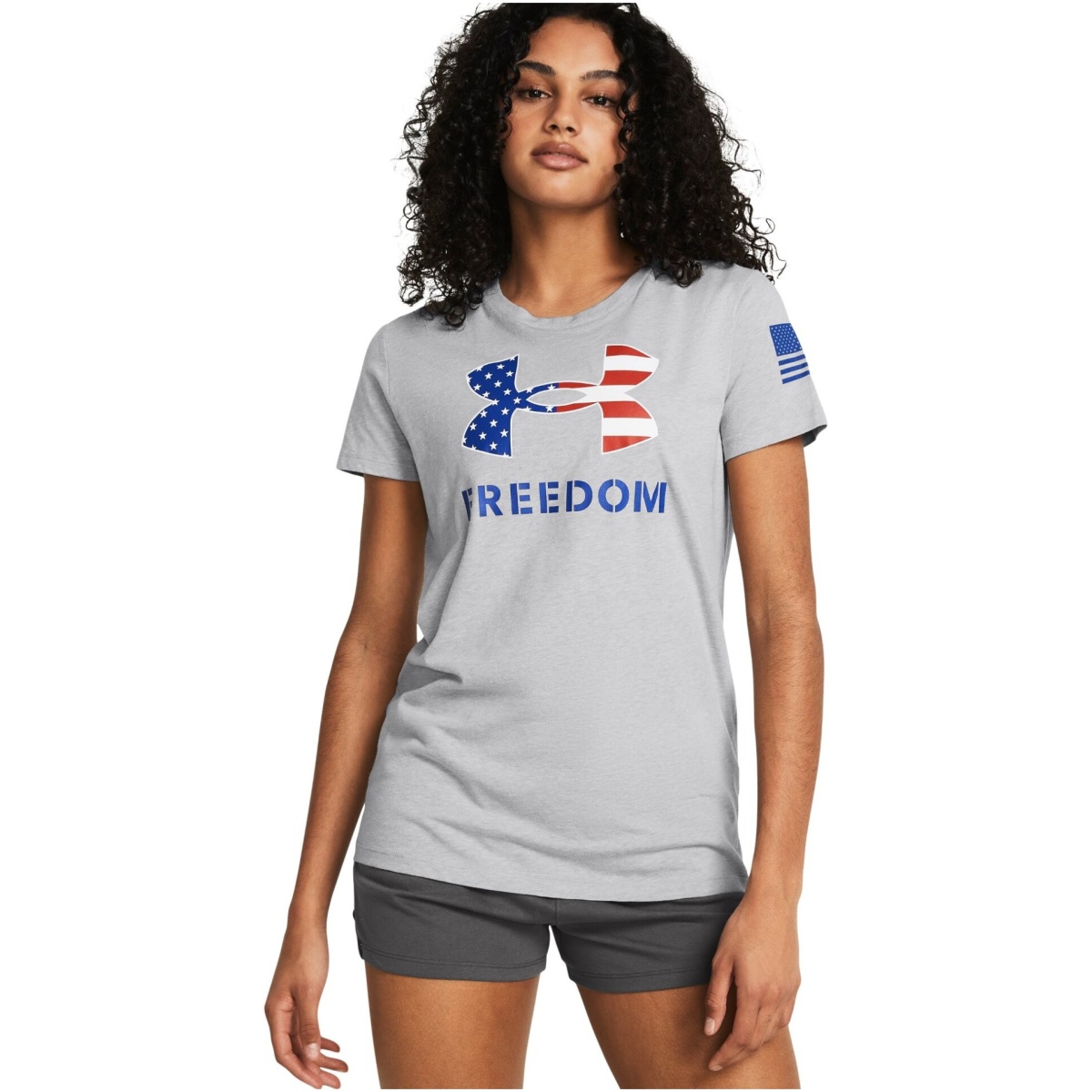 1370815011sm. Jpg - women's ua freedom logo t-shirt - 1370815011sm