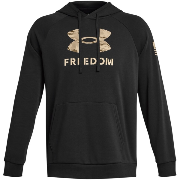 UA Freedom Rival Fleece Big Flag Logo Hoodie
