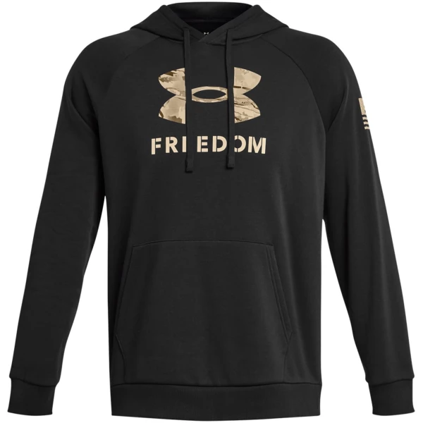 UA Freedom Rival Fleece Big Flag Logo Hoodie